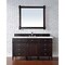 James Martin Vanities Brittany 60in Single Vanity, Burnished Mahogany w/ 3 CM Eternal Jasmine Pearl Quartz Top 650-V60S-BNM-3EJP - alternate 4